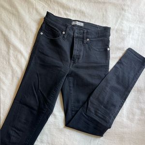 Madewell Black Denim High Rise Jeans